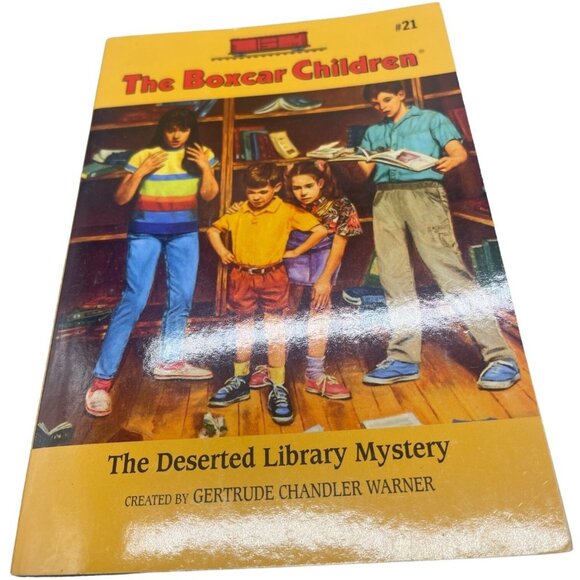 the boxcar children paperback book #21 the deserted library mystery 1991 English - Picture 1 of 4